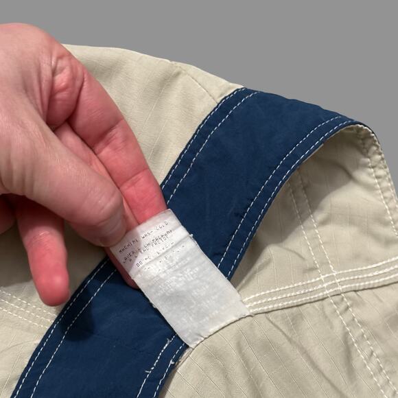 Quiksilver 90s VTG Ripstop 20" Boardshorts Tan/Blue Size 36 GUC RARE - Picture 4 of 9